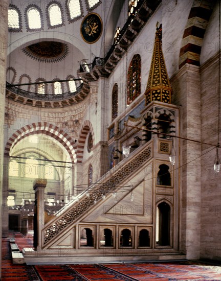 SINAN MIMAR 1489/1578
INTERIOR
ESTAMBUL, MEZQUITA SULEYMANIYE
TURQUIA

This image is not