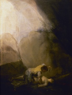 Goya, Brigand assassinant une femme ou Attaque des Brigands III