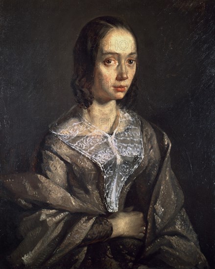 MILLET JEAN FRANCOIS 1814/75
RETRATO DE MADAME LECOURTOIS 73X59- REALISMO FRANCES
PARIS, MUSEO