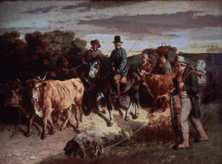 Courbet, The Peasants of Flagey returning from the Fair