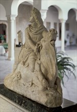 DIOS MITRA-ESCULTURA ROMANA-MITOLOGIA ORIENTAL-RELIGION ROMANA-LUCHA ENTRE BIEN Y MAL- S