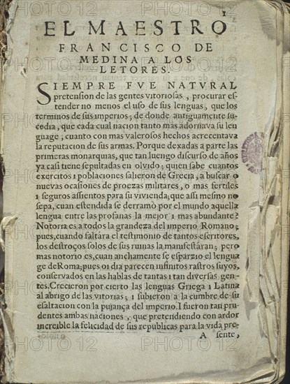 MEDINA FCO
VIDA DE GARCILASO DE LA VEGA-PROLOGO.S XVI
MADRID, BIBLIOTECA NACIONAL
MADRID

This
