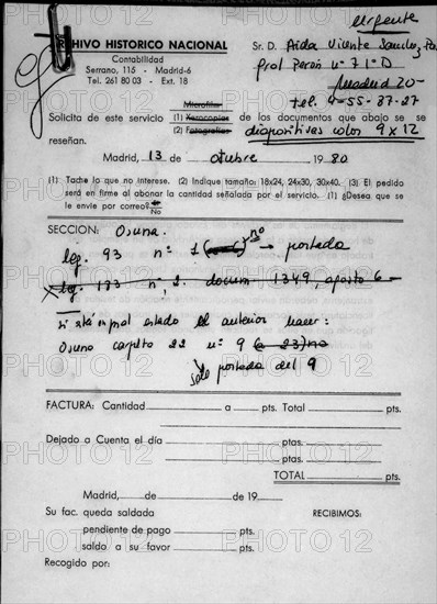 MANUSCRITO-LEGAJO DE OSUNA NUMERO 93
MADRID, ARCHIVO HISTORICO NACIONAL
MADRID