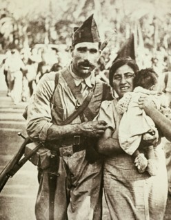 Famille de républicains, Barcelone, 25 juillet 1936