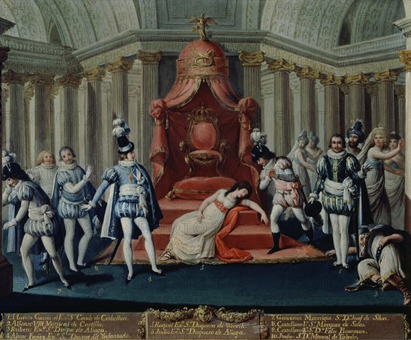 REPRESENTACION DE RAQUEL EN CASA DE LOS DUQUES DE ALBA (ESCRITA POR VICENTE GARCIA DE LA