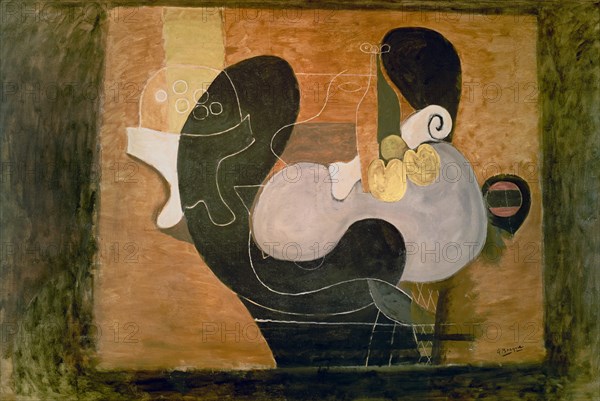 BRAQUE GEORGES 1882/1963
NATURALEZA MUERTA MARRON 1932
PARIS, MUSEO DE ARTE