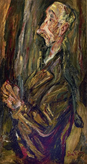 SOUTINE CHAÏM 1894/1943
HOMBRE EN ORACION-S XX- EXPRESIONISMO FRANCES
PARIS, COLECCION