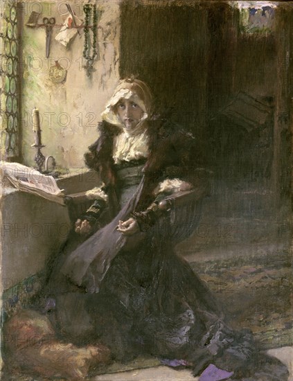 PRADILLA ORTIZ FRANCISCO 1848/1928
JUANA LA LOCA EN TORDESILLAS
MADRID, MUSEO