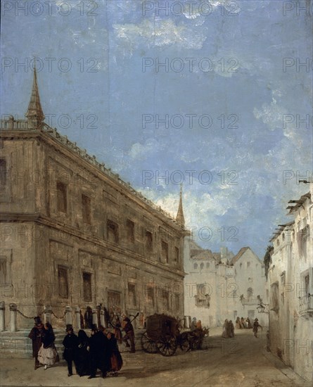 DOMINGUEZ BECQUER JOAQUIN 1819/79
MASCARAS DE CARNAVAL A LA SALIDA DE LA LONJA