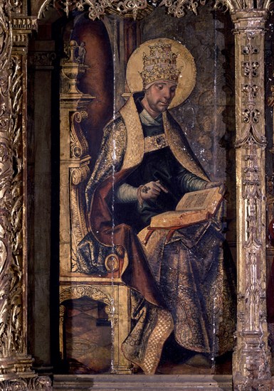 BERRUGUETE PEDRO 1450/1504
RETABLO MAYOR DETALLE DE S AGUSTIN
AVILA, CATEDRAL
AVILA

This