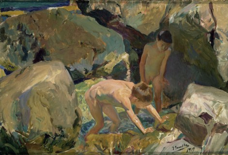 Sorolla, Enfants cherchant des coquillages
