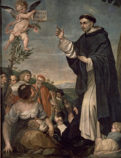CANO ALONSO 1601/1667
S VICENTE FERRER-1644-LIENZO 214X164 CM- PINTURA BARROCA-ESCUELA