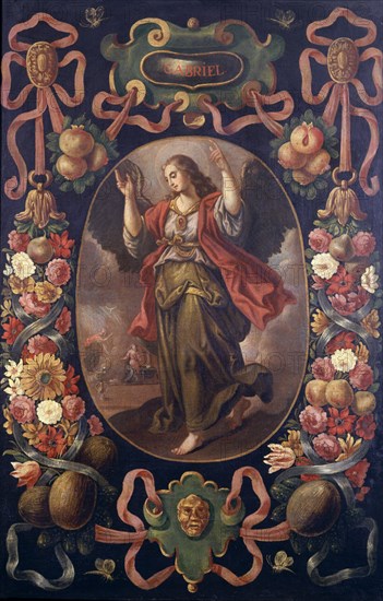 ESCUELA ESPAÑOLA
ARCANGEL S GABRIEL -S XVII-LIENZO 170X 110 CM-
MADRID, BANCO