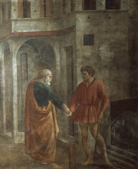 MASACCIO 1401/28
CAPILLA BRANCACCI. EL TRIBUTO DE LA MONEDA (DETALLE) - 1428 - ANTES DE