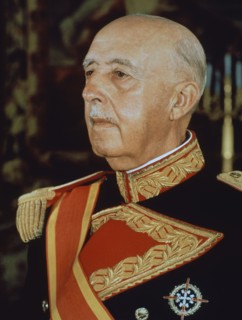 Portrait showing Francisco Franco Bahamonde know as Franco