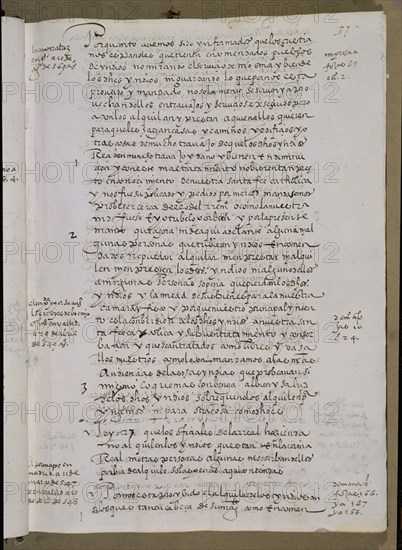 LIBRO DE LEYES Y ORDENANZAS REALES DE INDIAS OCEANAS S XVI
MADRID, PALACIO