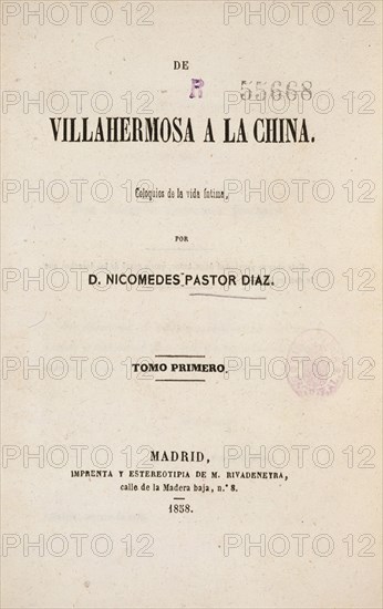 PASTOR DIAZ N
DE VILLAHERMOSA A CHINA
MADRID, BIBLIOTECA NACIONAL
MADRID

This image is not