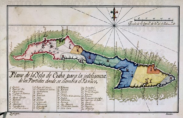 PLANO DE LA ISLA DE CUBA CON SIEMBRAS DE TABACO-S XIX

This image is not downloadable. Contact us