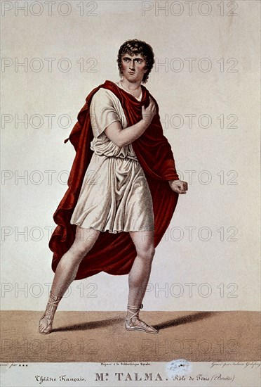 GODEFROY
ACTOR FRANCES TALMA EN PAPEL DE TITO
PARIS, BIBLIOTECA ARTES