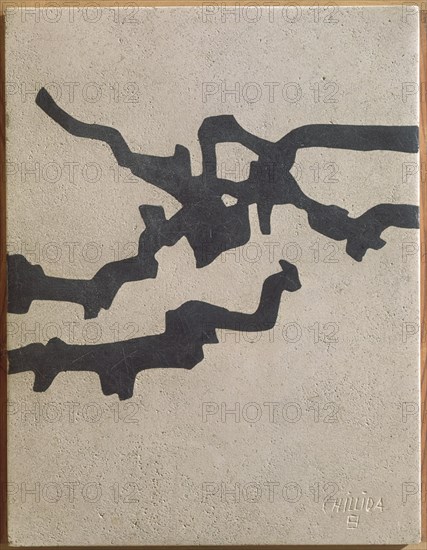 CHILLIDA EDUARDO 1924/2002
MARMOL Y PLOMO
CUENCA, MUSEO DE ARTE ABSTRACTO
CUENCA

This image