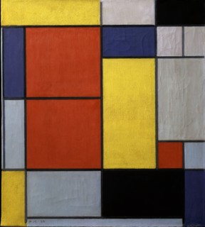 Mondrian, Tableau II, composition