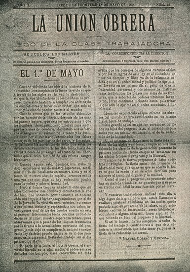 UNION OBRERA 1900 EL PRIMERO DE MAYO
MADRID, HEMEROTECA MUNICIPAL
MADRID

This image is not