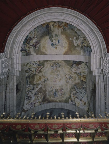 SERRASANTA
PINTURAS DE LA BOVEDA NAVE CENTRAL 1955
LERIDA, CATEDRAL NUEVA
LERIDA

This image
