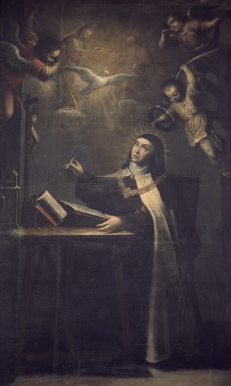 DIEZ VALENTIN
STA TERESA ESCRIBIENDO
VALLADOLID, CONVENTO DE LAS CARMELITAS