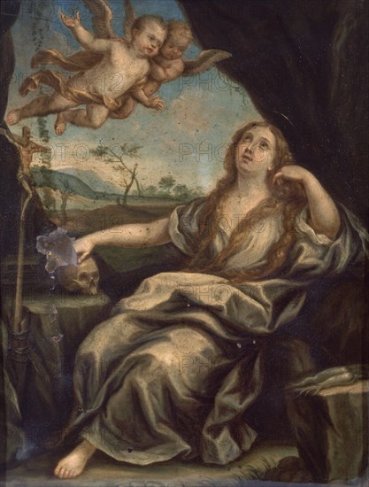 MARIA MAGDALENA - PINTURA SOBRE COBRE S XVII
CORUÑA, COLEGIATA DE SANTA MARIA DEL