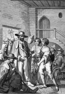 Cervantes, Edition of 1783 - Engraving made with etching