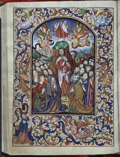 LIBRO HORAS ISABEL CATOLICA F72V-ASCENSION DE JESUS
SAN LORENZO DEL ESCORIAL,