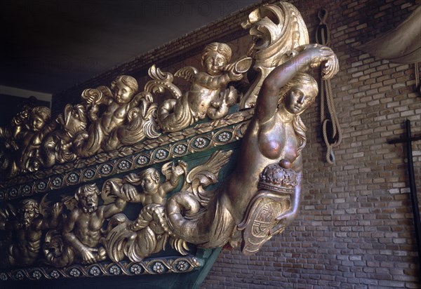 MASCARON DE PROA GONDOLA VENECIANA DE FELIPE V
ARANJUEZ, MUSEO FALUAS
MADRID

This image is not