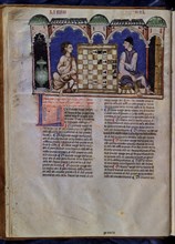 ALFONSO X EL SABIO 1221/84
LIBRO DE JUEGOS  PG 8V
SAN LORENZO DEL ESCORIAL,