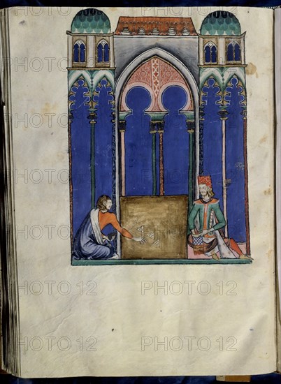 ALFONSO X EL SABIO 1221/84
LIBRO DE JUEGOS  (DADOS TRIANGULARES)
SAN LORENZO DEL ESCORIAL,