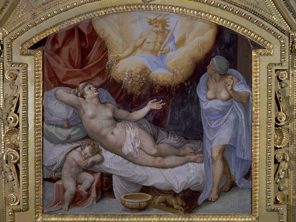 BECERRA GASPAR
TECHO DE LA SALA DEL TORREON-DANAE RECIBE LA LLUVIA DE ORO-S XVI
PARDO EL, PALACIO