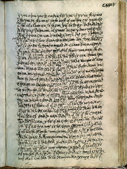 SANTA TERESA 1515/1582
MANUSCRITO AUTOBIOGRAFICO PAGINA 139
SAN LORENZO DEL ESCORIAL,