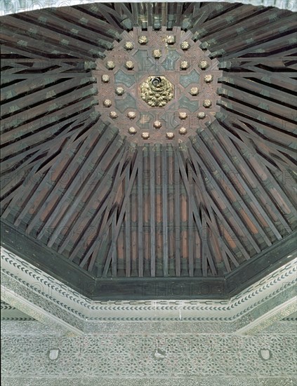 ARTESONADO DEL TECHO Y FRISO MUDEJAR S XIV
TOLEDO, TALLER DEL MORO
TOLEDO

This image is not