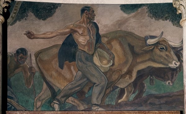 ARTETA AURELIO 1879/1940
EL SEMBRADOR. FRESCO DEL PATIO CIRCULAR
MADRID, BANCO BILBAO