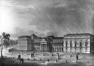 Palmaroli, Lithographie de la façade Vélasquez