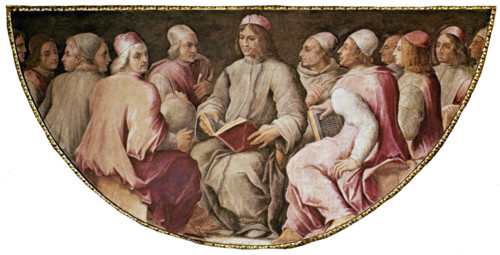 Vasari, Lorenzo the Magnificent with philosophers and writers