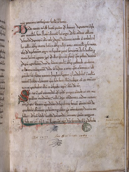 DIACONO JUAN
PAGINA 13 DEL CODICE DEL SIGLO XIII
MADRID, CATEDRAL DE SAN ISIDRO
MADRID

This