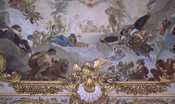 MENGS ANTON RAFAEL 1728/1779
ANTECAMARA DE GASPARINI  APOTEOSIS DE TRAJANO
MADRID, PALACIO