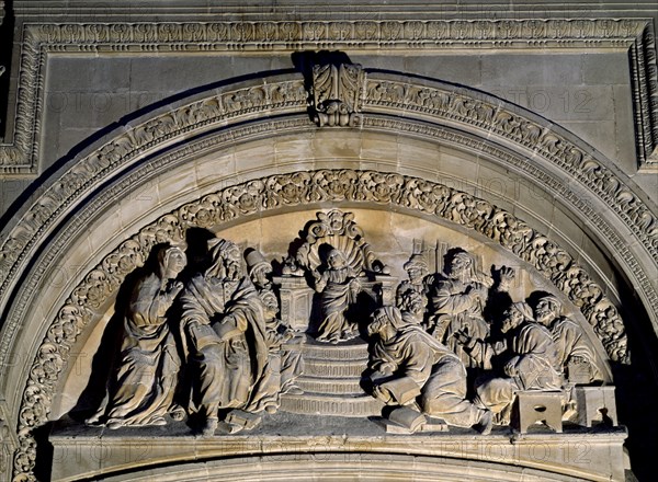 PORTADA PRINCIPAL-RELIEVE SG XVII - JESUS ANTE LOS DOCTORES
JAEN, CATEDRAL
JAEN

This image is
