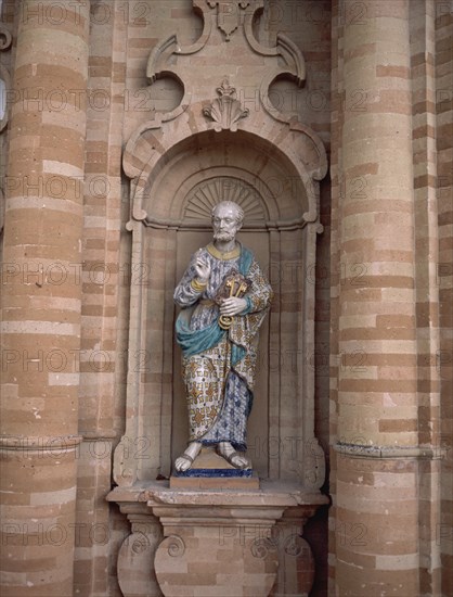S PEDRO EN PORTADA PRINCIPAL
PALMA DEL CANDADO, IGLESIA DE SAN JUAN BAUTISTA
HUELVA

This image