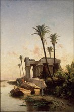 HAES CARLOS DE 1826/1898
PAISAJE ORIENTAL CON RUINAS
MADRID, MUSEO ROMANTICO
MADRID