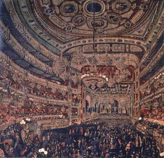 TEATRO DEL LICEO BARCELONA CON FIESTA DE CARNAVALES(DIORAMA MINIATURA)
BARCELONA, COLECCION M