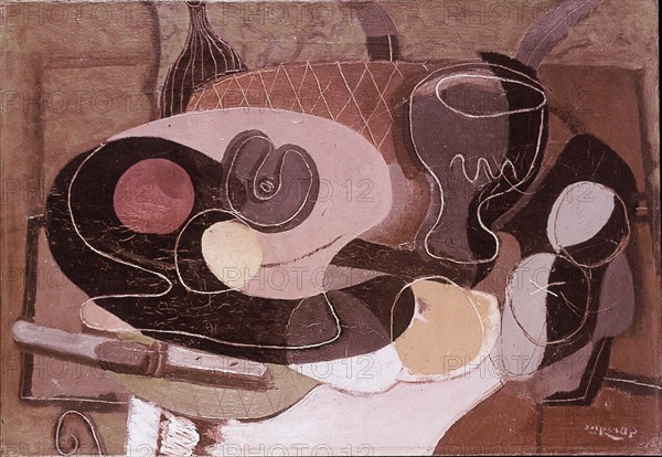 BRAQUE GEORGES 1882/1963
BODEGON CON CUCHILLO
AMSTERDAM, MUSEO STEDELIJK
HOLANDA

This image