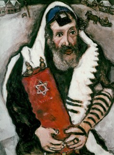 Chagall, Rabbi with rolls
