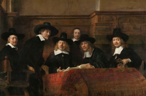 Rembrandt, The Wardens of the Amsterdam Drapers’ Guild, Known as ‘The Syndics’