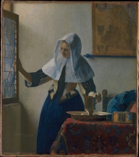Vermeer, Young Woman with a Water Pitcher